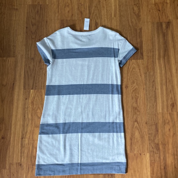 BNWT LOFT LOU & GREY striped shirt sleeve dress - Picture 7 of 12